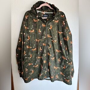 ModCloth x Princess Highway rain jacket. Foxes. 2xL